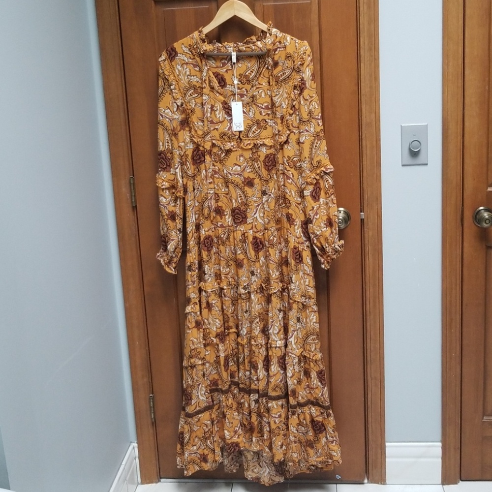 SPELL & THE GYPSY ETIENNE MAXI DRESS sz M NWT